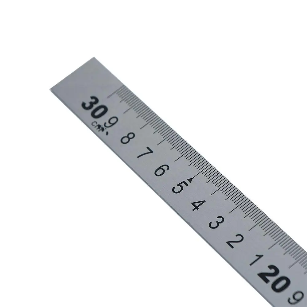 Office Measuring Tool Metal Double Sided Stainless Steel 90 Degree Ruler Straight Ruler 90 Angle Ruler L Shape Ruler