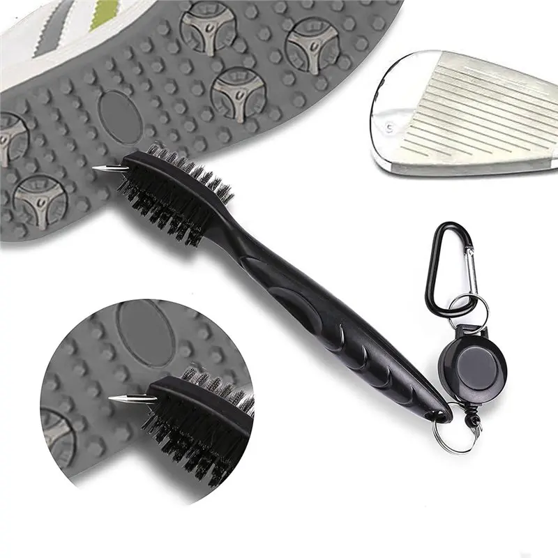 RTENTE-Golf Towel Brush Kit Golf Groove Cleaner Microfiber Golf Towel