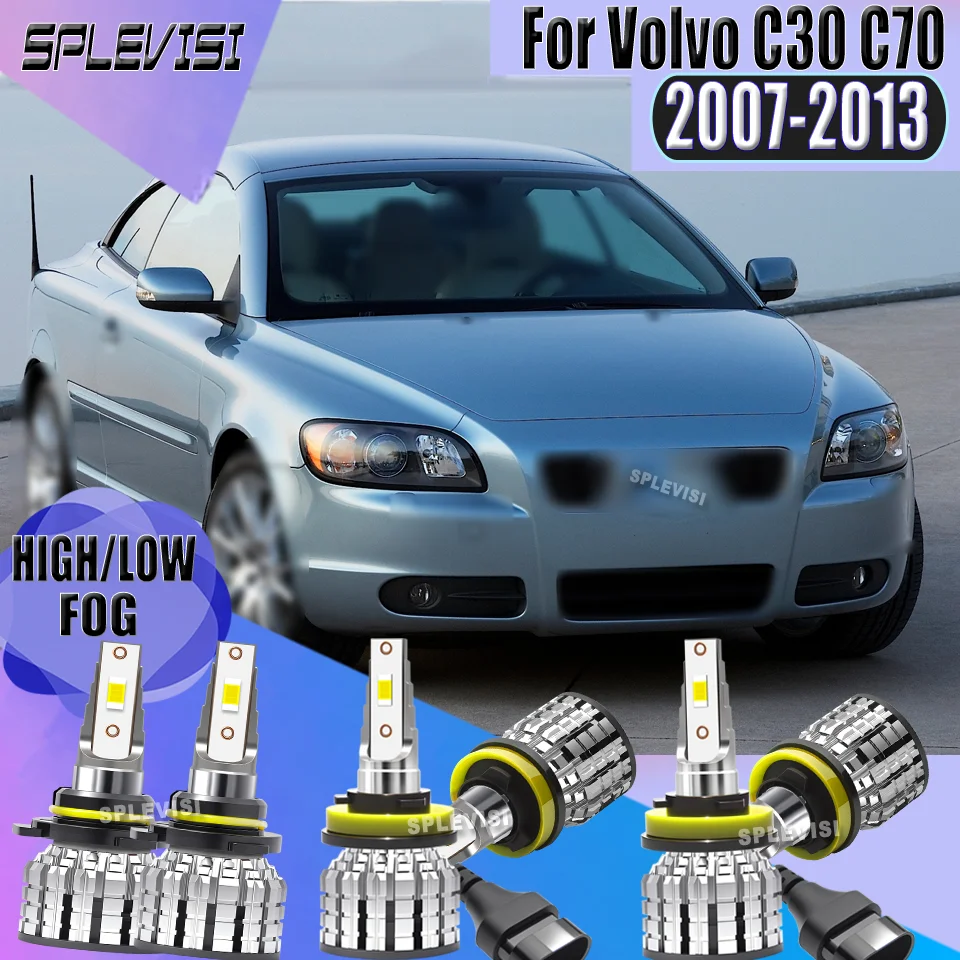 

IP67 SPLEVISI High-performance LED Car Headlight Foglamps Lights Value Pack accelerated delivery For Volvo C30 C70 2007-2013