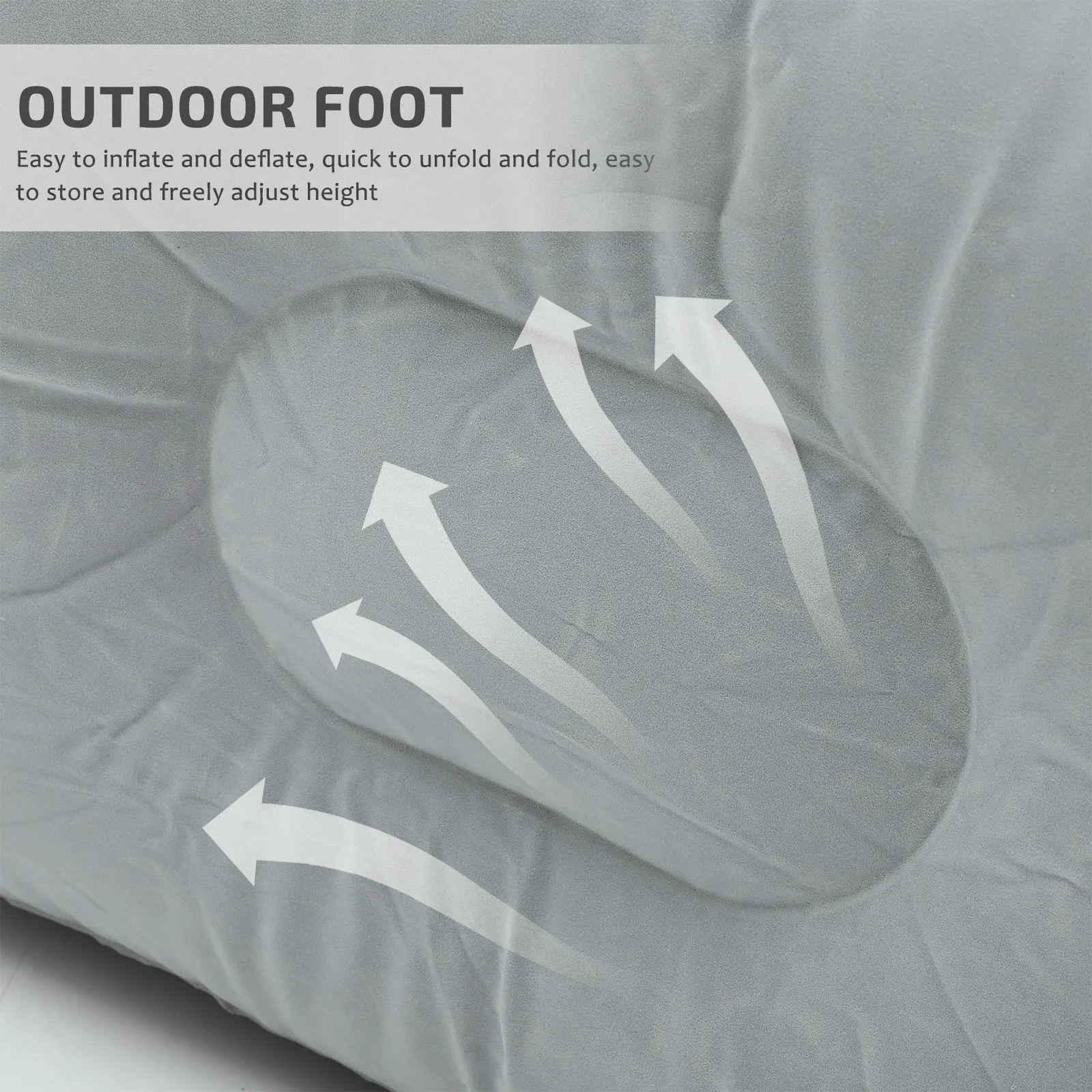 1Set Inflatable Foot Rest Cushion Travel Airplane Footstool Leg Circulation Improvement Reduce Swelling Fatigue