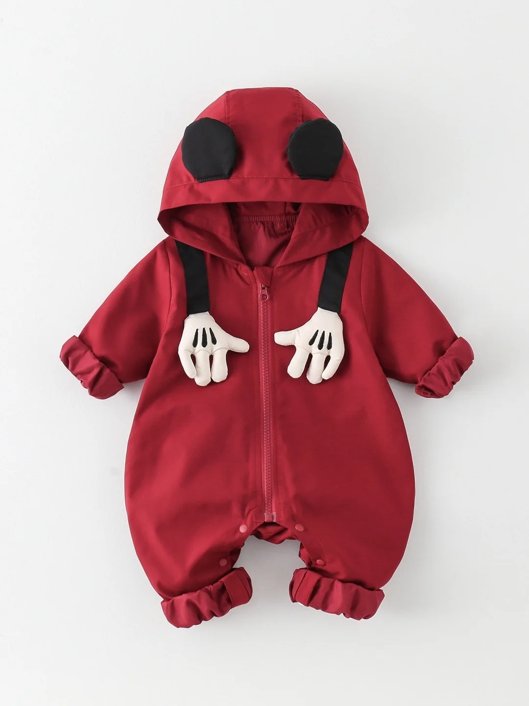 

Spring 2026 Newborn Baby Rer ex Long Sve Hooded Outfit Infant One Year Old Climbing Clothes Women's Sle Original ...