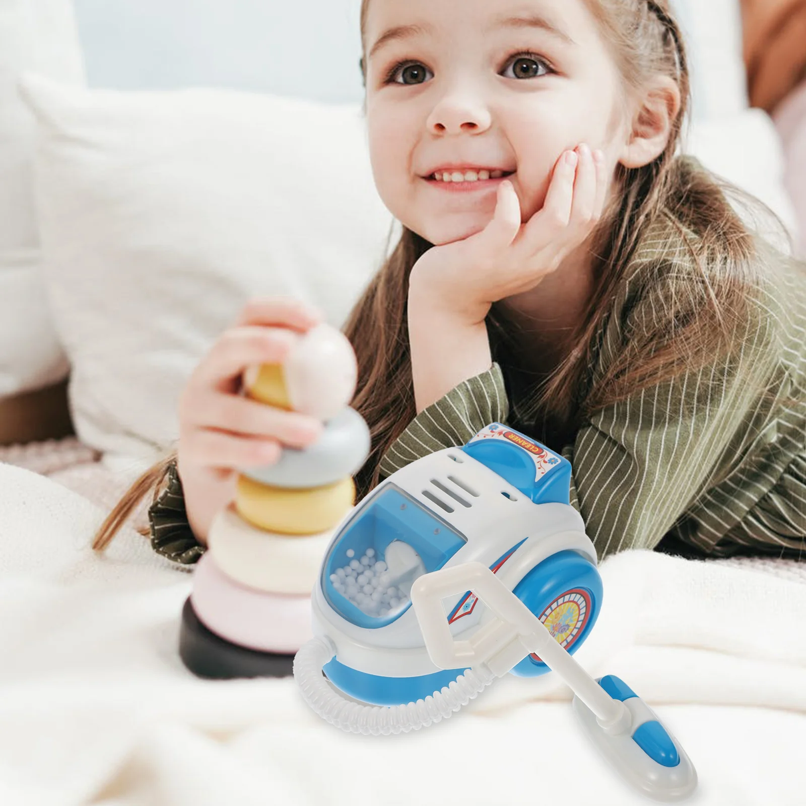 1Pcs Mini Home Appliance Kids Gift Smooth Appearance No Burrs Realistic Design for Baby Boys and Girls Simulated Cleaner