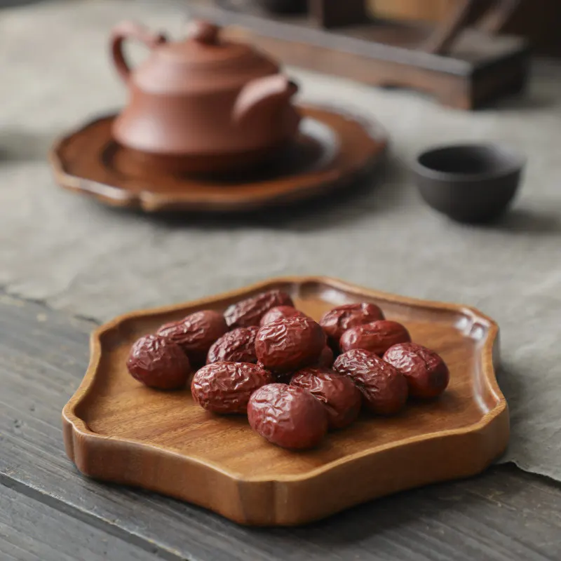 Japanese Style Wooden Tea Set Accessories Tea Pot Tray Tea Cup Tray Real Wood Tea Tools Set Tea Ceremony Accessories view 4