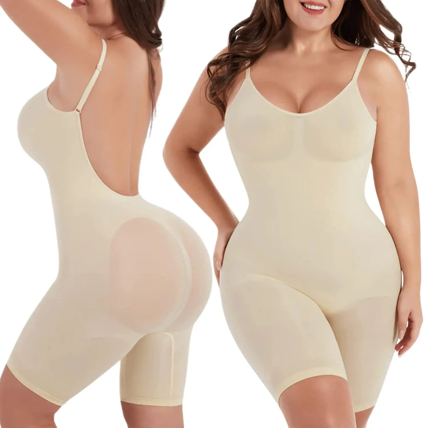 Bidger Backless Shaper Vrouwen Afslankende Bodysuits Naadloze Taille Trainer Korset Plus Ondergoed Uit Één Stuk