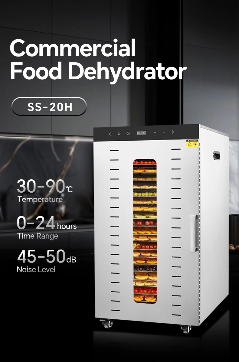 Wholesale Customized 24 Trays Electric Commercial Food Dehydrator Vegetable Dryer Dehydration Machine