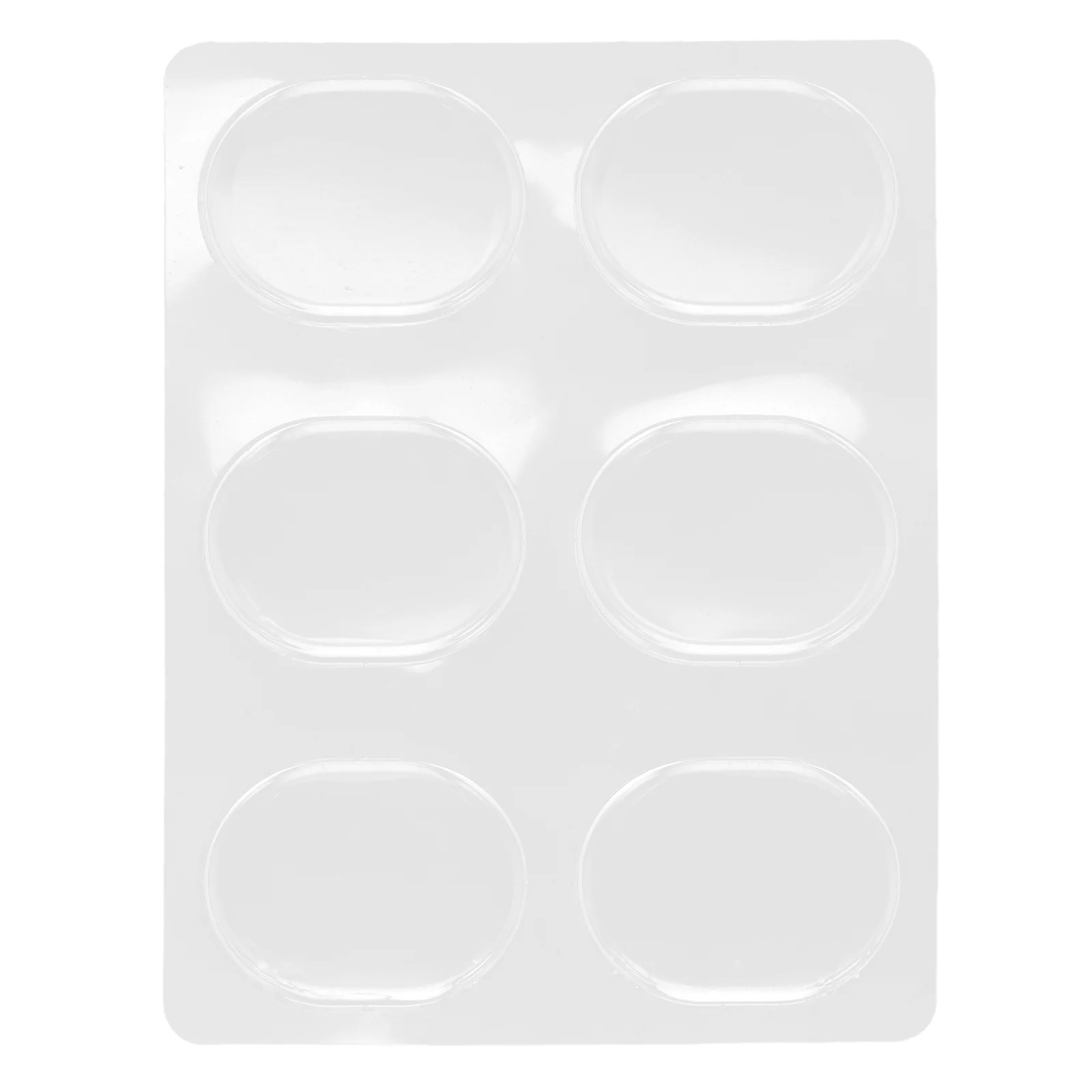 

6Pcs Clear Round Shoe Inserts Silicone Heel Grips Soft Gel Pads for Blister Prevention Fit All Shoes Anti-Slip Comfortable
