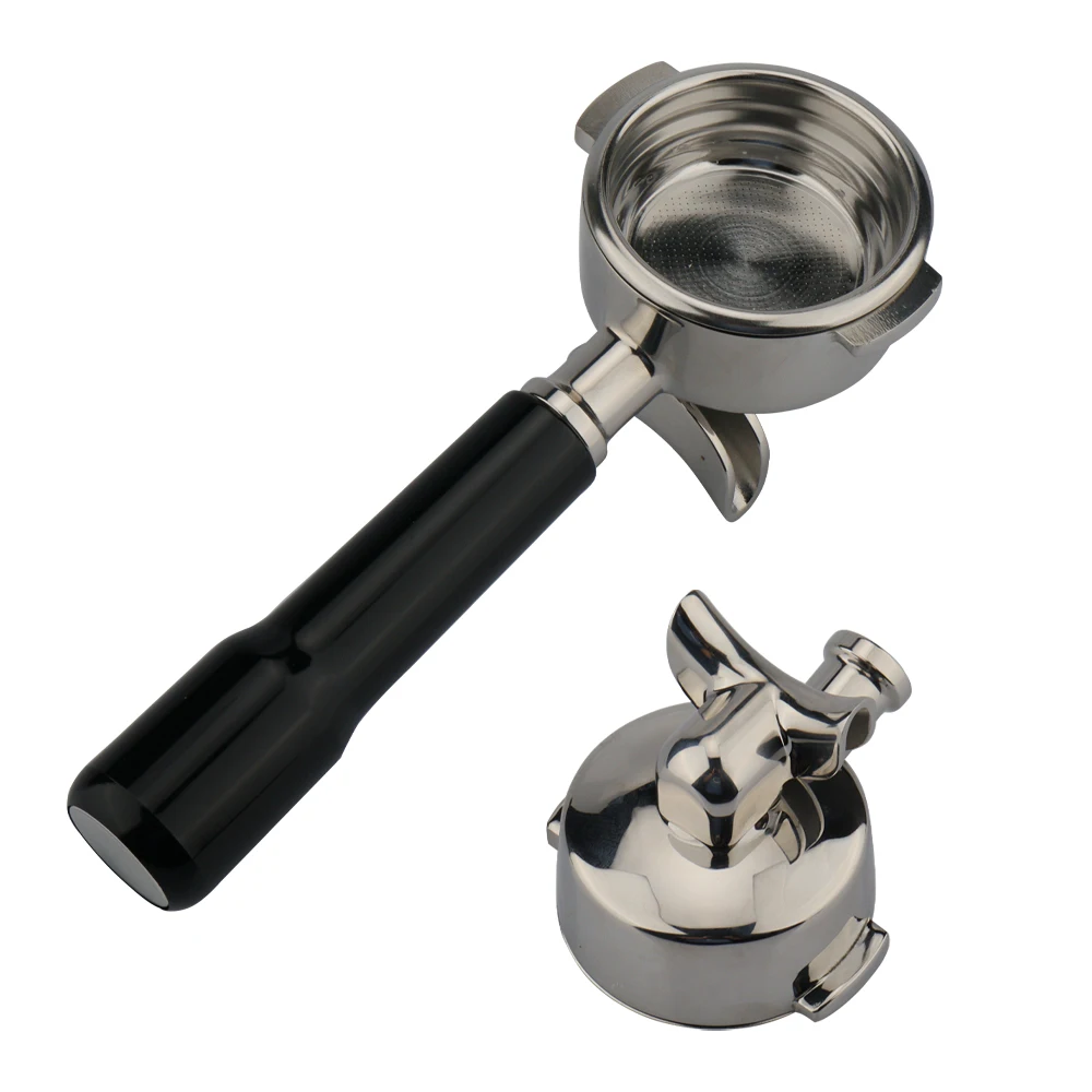 

Coffee maker 58mm spout Portafilter head 304 stainless steel E61 universal black Portafilter coffee spout double open