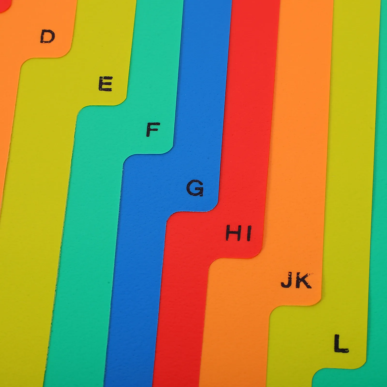 20Pcs Versatile Binder Dividers Plastic Notebook Dividers for Planner Notepad Loose-Leaf Binder Index Tabs Classification