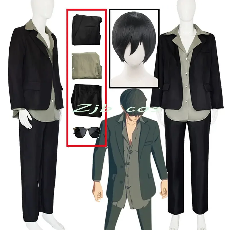 

Anime Trigun Vash The Stampede Nicholas D Wolfwood Cosplay Suit Costume Wig Coat Pants Men Outfits Halloween Carnival Party
