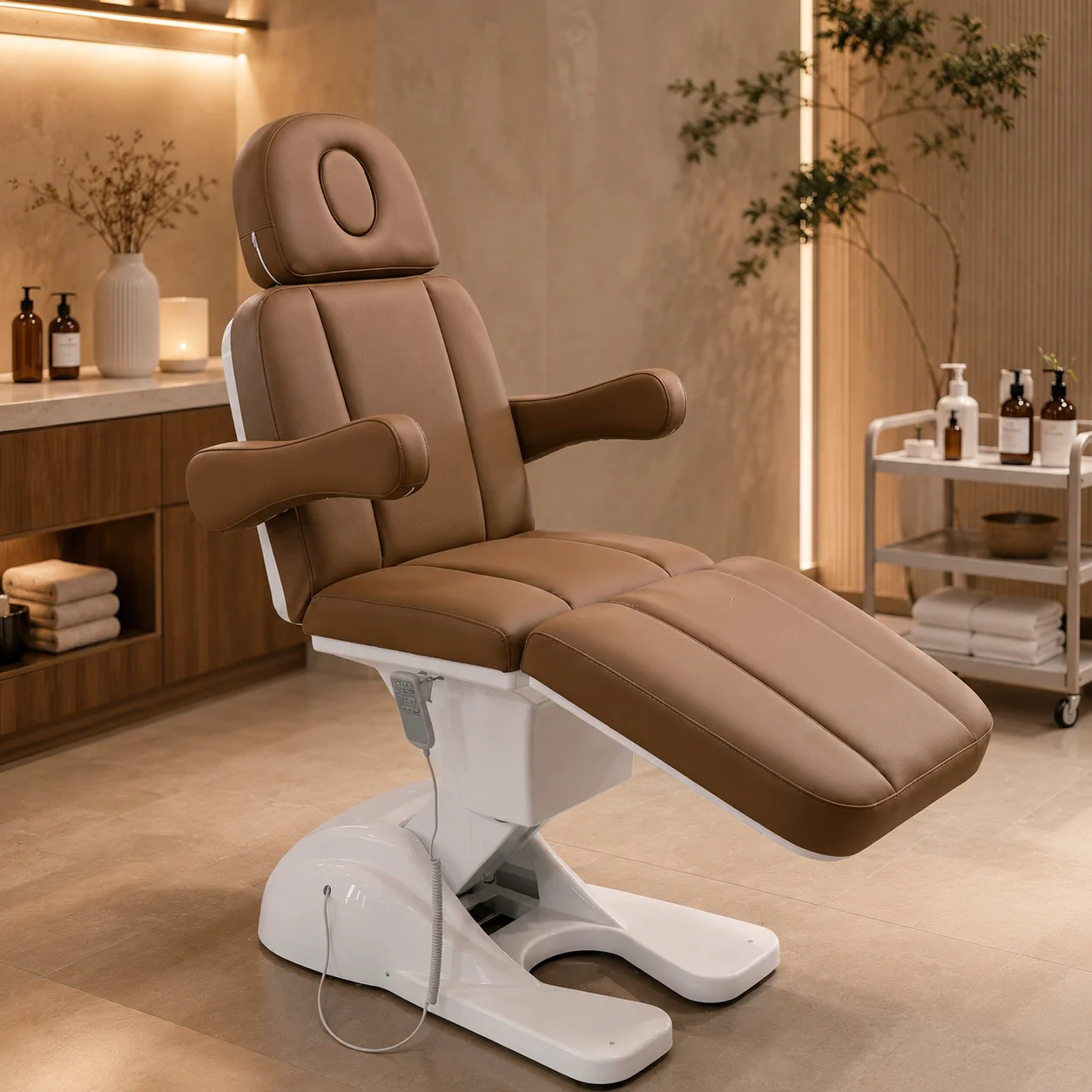 Electric Massage Table 3 Motors Height Adjustable Beauty Bed Heavy Duty for Medical Spa Wellness Center