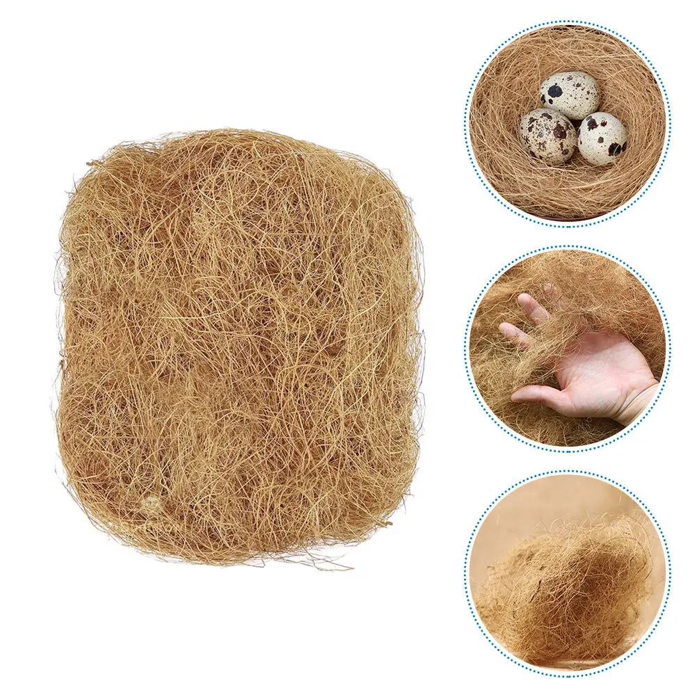 

1 Bag Coconut Fiber Bird Nesting Pad Natural Breathable Pet Cushion For Small Animals Pigeon Egg Breeding Nest Material Palm