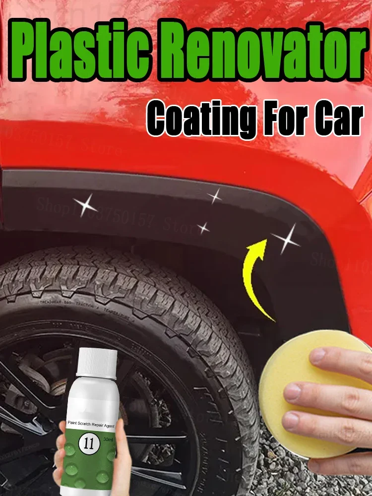 Plastic Restore Revitalizer Plastic Renovator Longlasting Coating For Car Rubbers Refurbish Clean Gloss