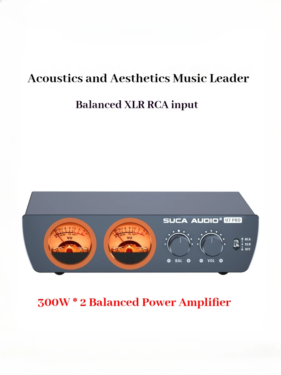 

SUCA AUDIO U7 PRO fever-grade 300W*2 high-power home fully balanced digital power amplifier 2.1 subwoofer hifi amplifier