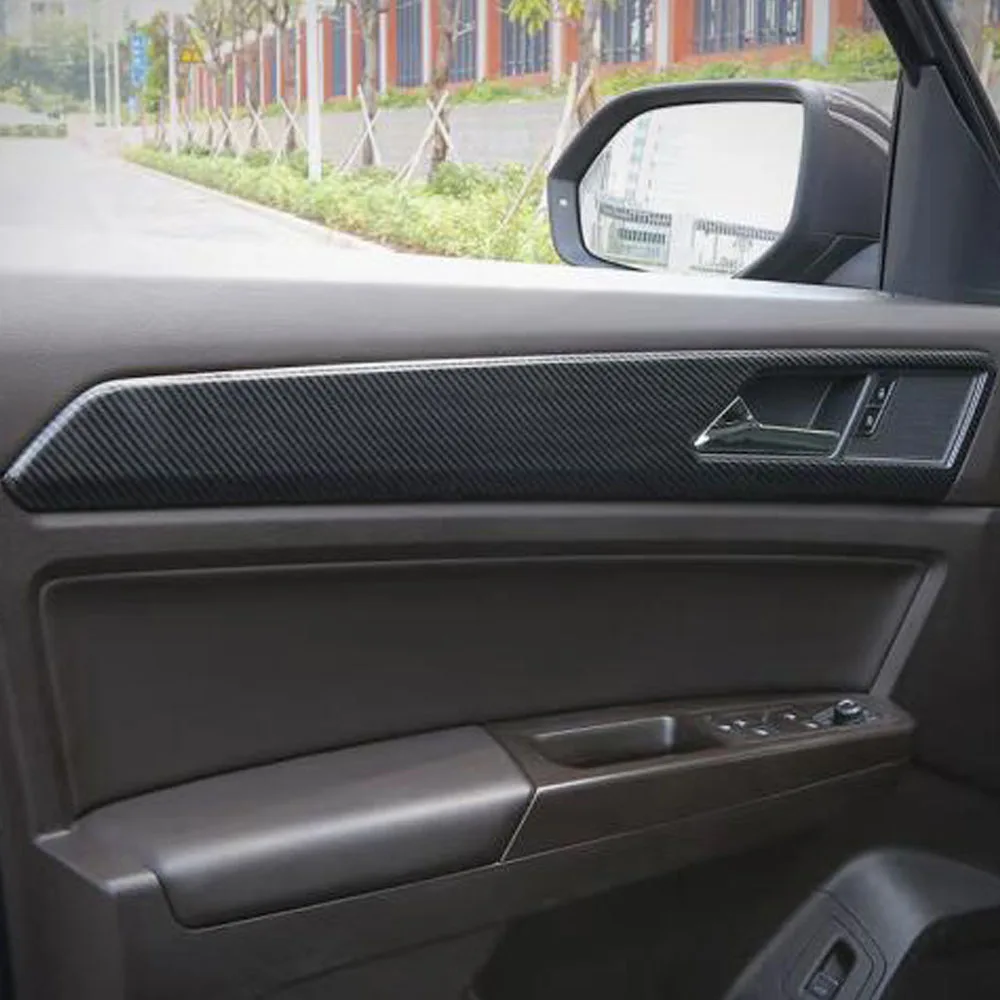 For VW Volkswagen Teramont Atlas 2017 2018 2019 2020 Car Inner Door Trim Strip Cover Decoration Armrest Interior Accessories