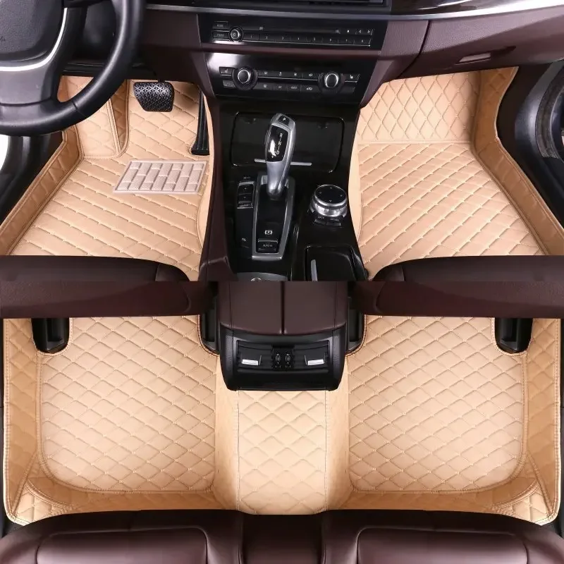 Full Set Custom Auto Luxury Leather Car Floor Mat For Polestar 2 2020 2021 2022 Car Mat  Floor Mats for Cars