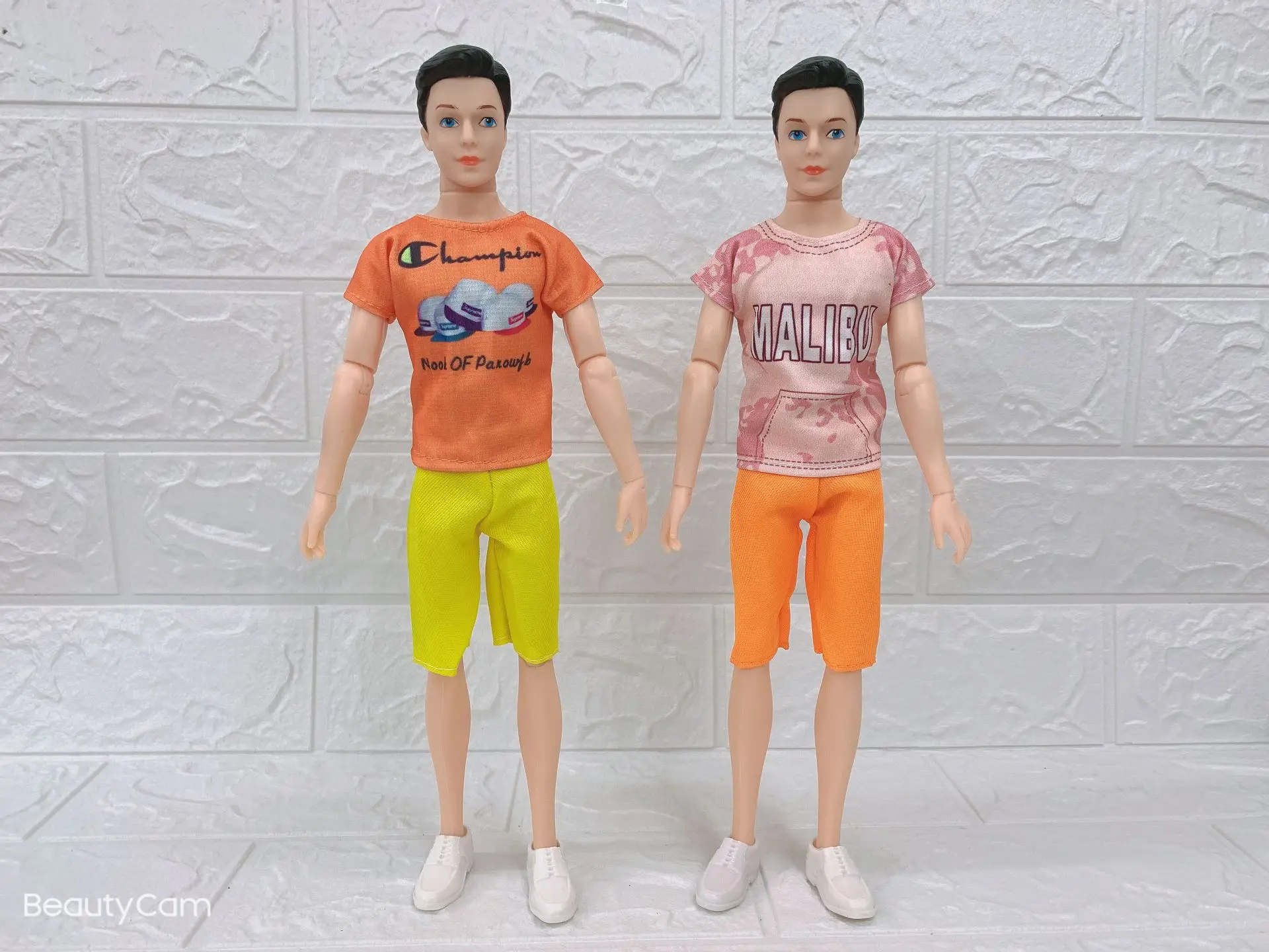 1 Set Ken Doll Clothes Casual Suit Short Pants Shirt Fashion Summer Suit Doll Boyfriend Ken Clothes for 30cm Doll Accessories