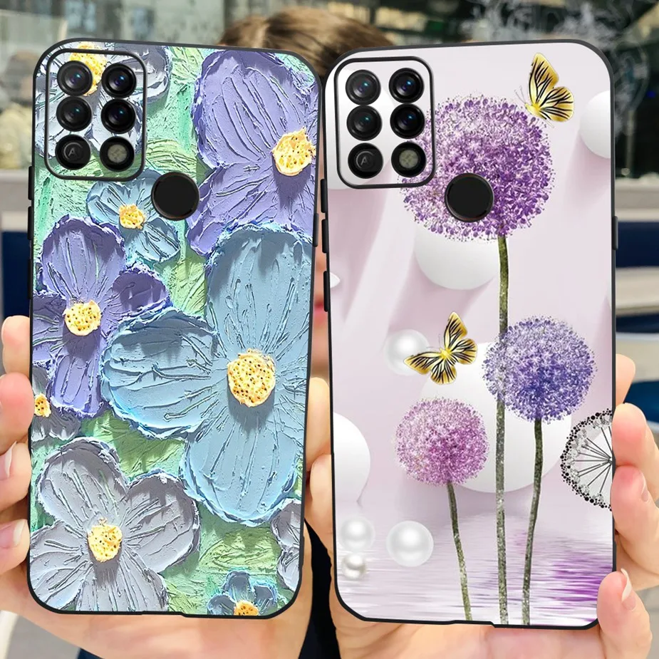 For Tecno Pova Case LD7 LD7j Colorful Painted Cover Matte Ph