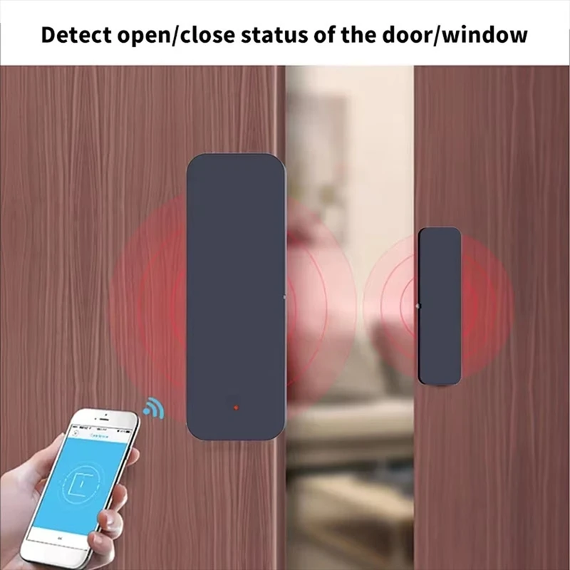 FULL-Tuya Wifi Door Sensor Window Entry Sensor Security Burglar Magnetic Sensor Alarm Smart Life For APP Remote Control