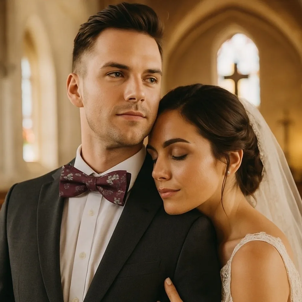 Creativo regolabile rosso serise papillon bowknot morbido uomo cravatta fiore strisce sposo groomsman cravatta camicia