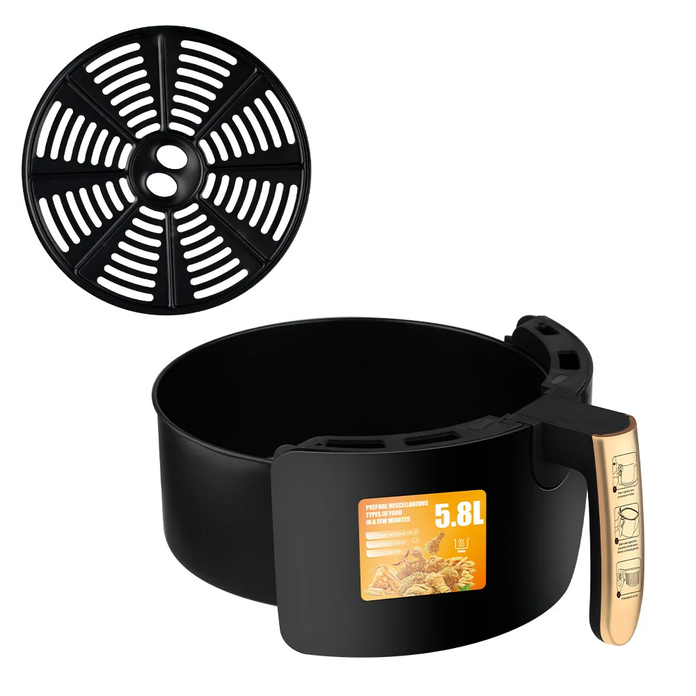 Аэрофритюрница в европейском стиле, бытовая многофункциональная интеллектуальная автоматическая фритюрница большой емкости для картофеля фри