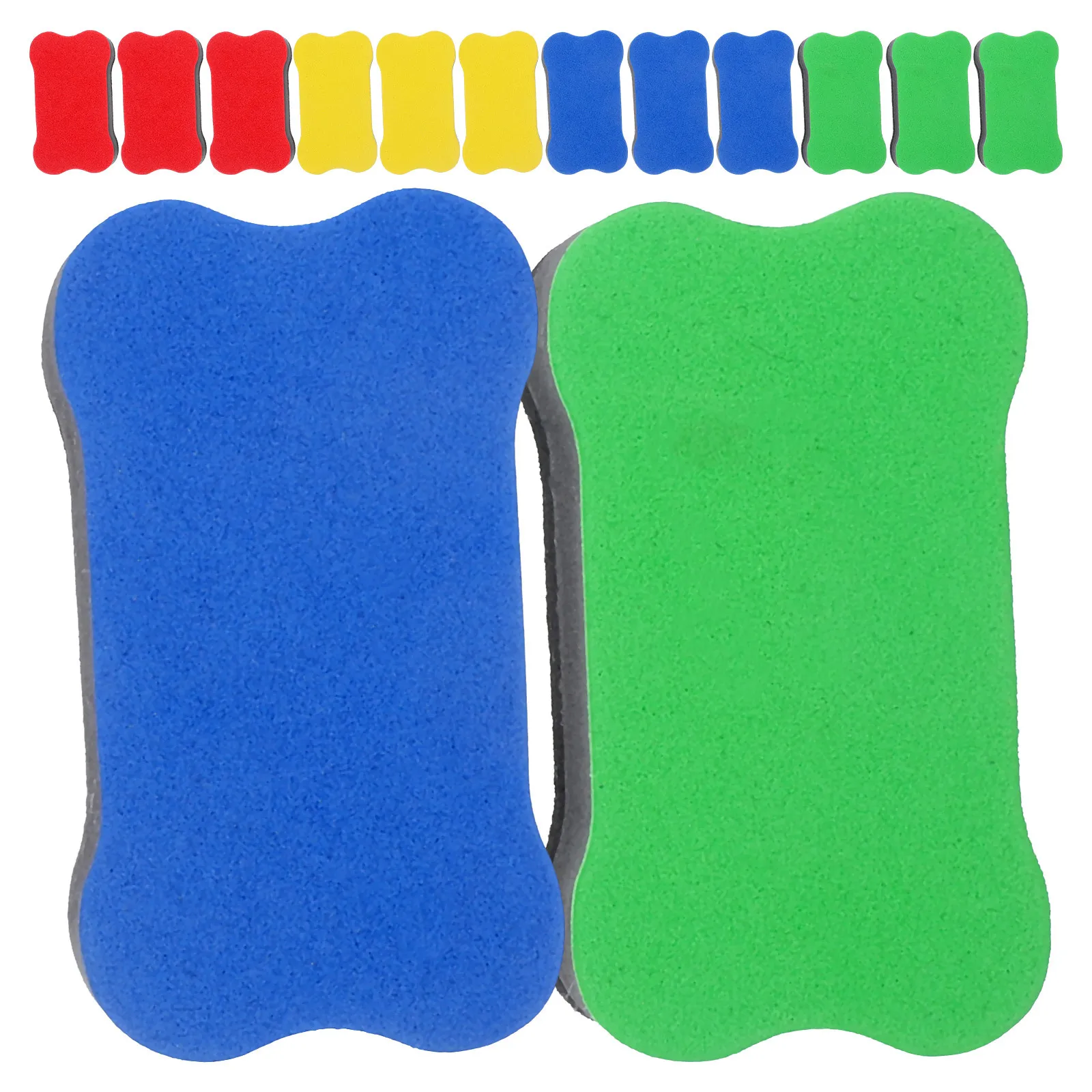 24 قطعة ممحاة السبورة إيفا محايات جافة محمولة مغناطيسية ناعمة لمؤسسات التدريب المكتبية المدرسية ممحاة قلم تحديد السبورة البيضاء #6