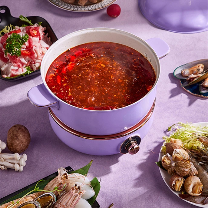 Electric Cooker Multifunctional Household Split Dormitory Student Small Hot Pot Cooking and Frying Integrated Electric Cooker