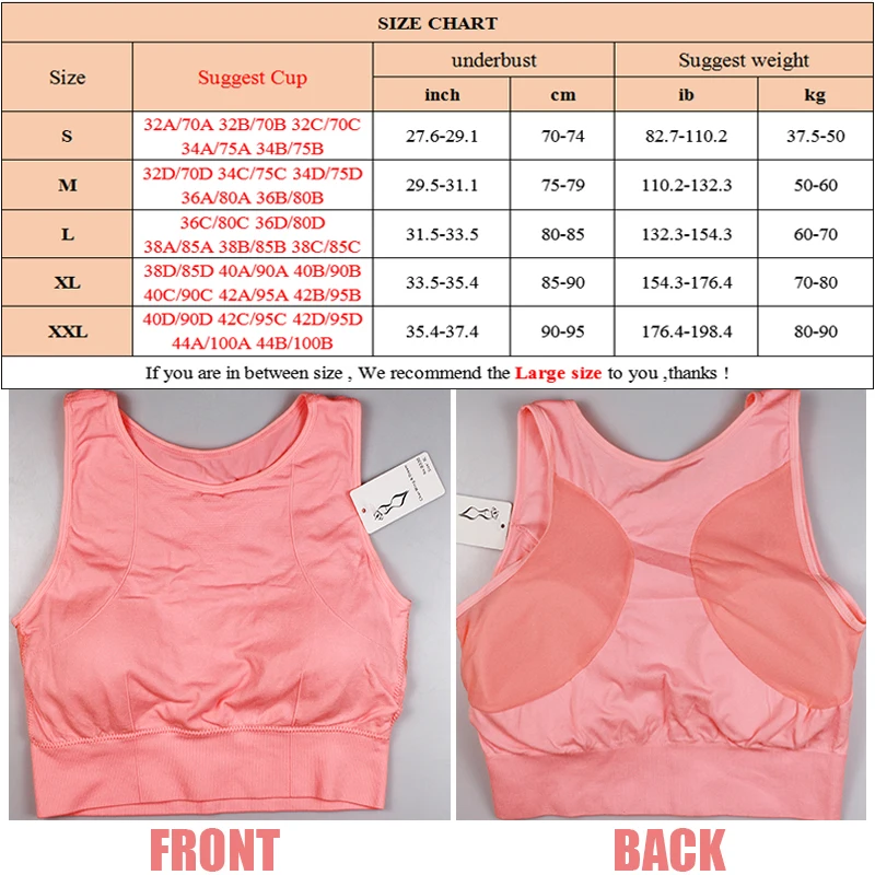 SEXYWG-Camisas De Yoga Para Mulheres, Top De Malha Respirável, Ginásio À Prova De Choque Correndo Sutiã Esportivo, Solid Seamless Fitness Vest, BH