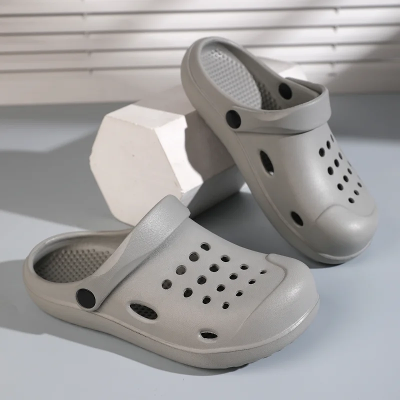 

Lightweight Shockproof Men EVA Slide Slippers Water Resistant Anti Skid Sandals Indoor Bedroom Outdoor Beach Walking Shoes