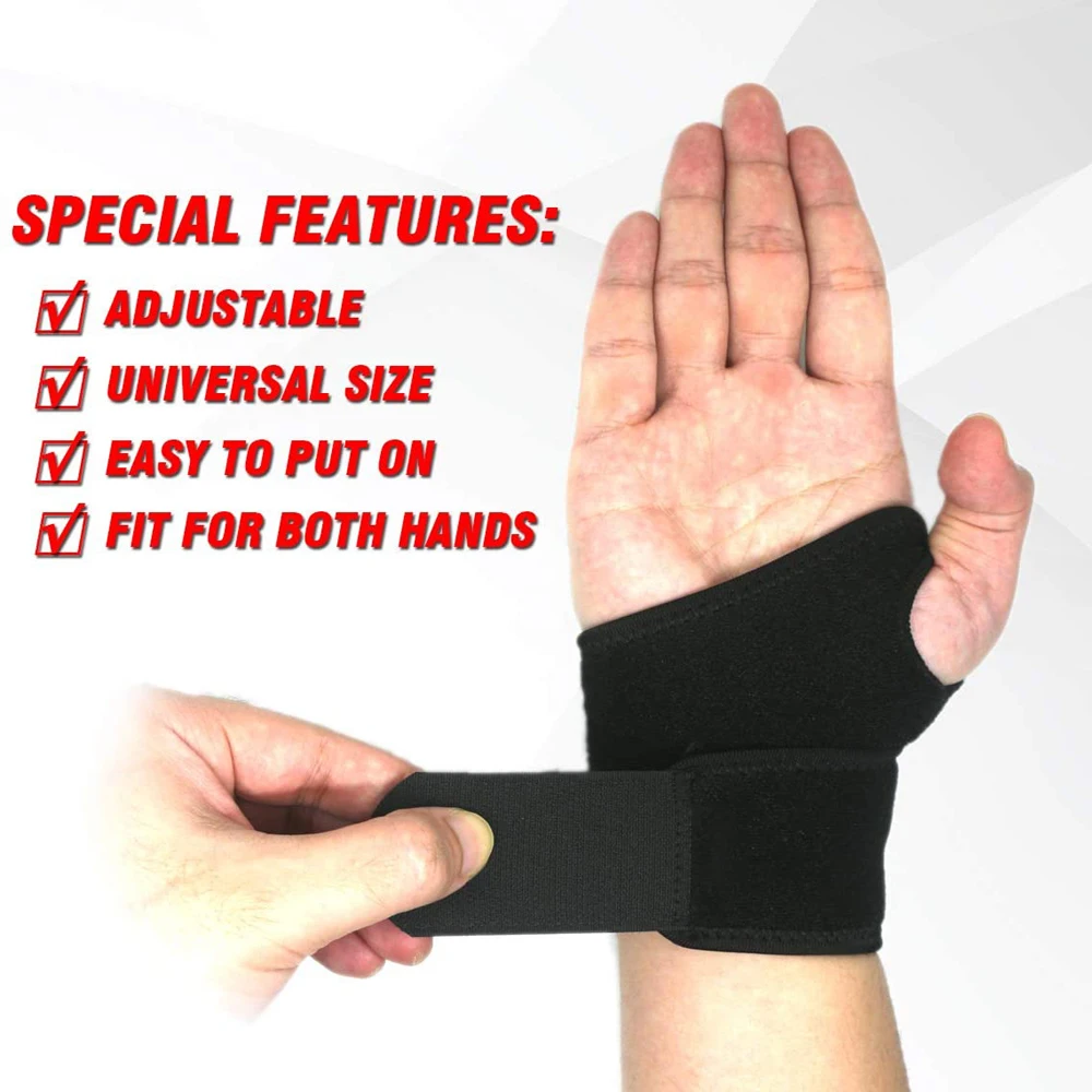 JUUMMP 1Pcs Carpal Tunnel Wrist Brace Adjustable Wrist Support Brace Wrist Compression Wrap Pain Relief Arthritis Tendinitis