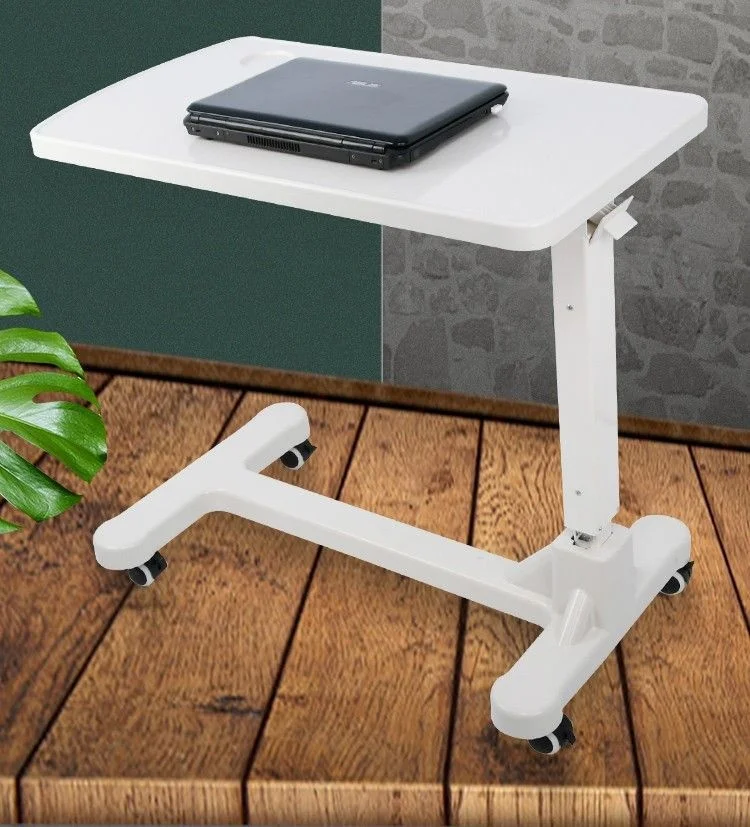 أثاث المستشفى متعدد الوظائف قابل للتعديل ABS طاولة طعام متنقلة بعجلات بجانب السرير للتمريض الرعاية المنزلية استخدام المستشفى #6