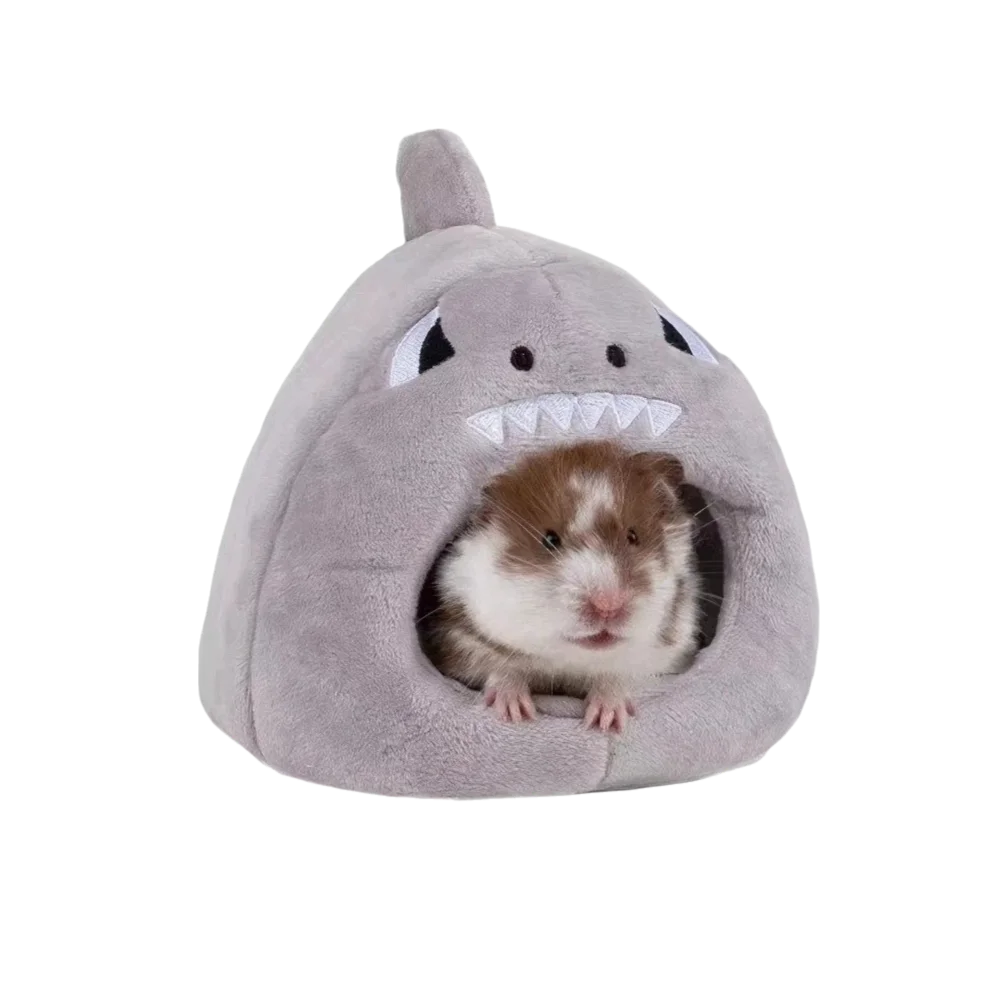 

Cute Mouse Shaped Hamster Warm Nest Windproof Cozy Hedgehog Hideout Nest Soft Thicken Pet Cave Cage Accessories