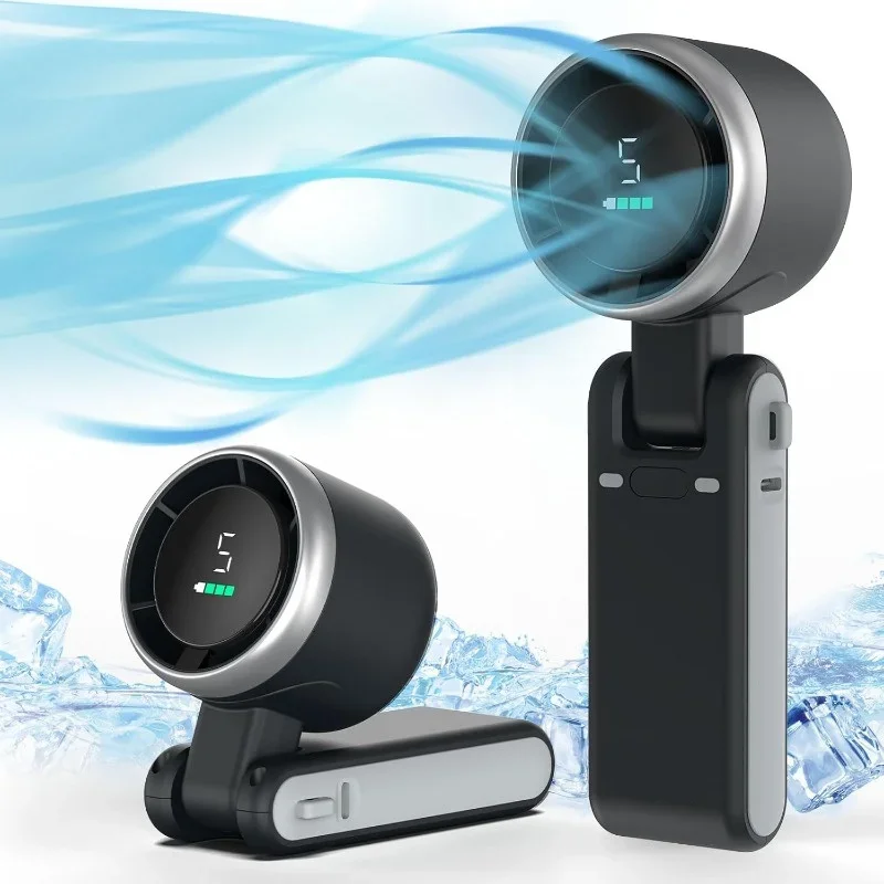 3-in-1 Fan, 5-speed, 3600mAh Rechargeable Lithium Battery, USB Charging, Travel Mini Fan - Image 2