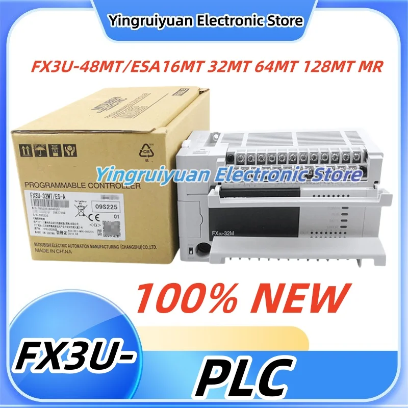 PLC FX3U-48MT/ES-A 16MT 32MT 64MT 80MT 128MT/MR brand new original FX3U-