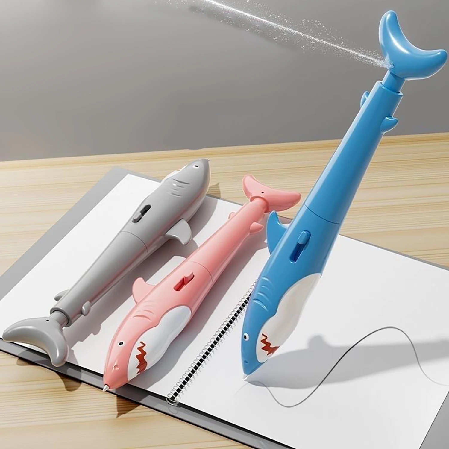 

Shark pen, water gun, press, spray, water, fill the cup, relieve stress, parody, fun toy
