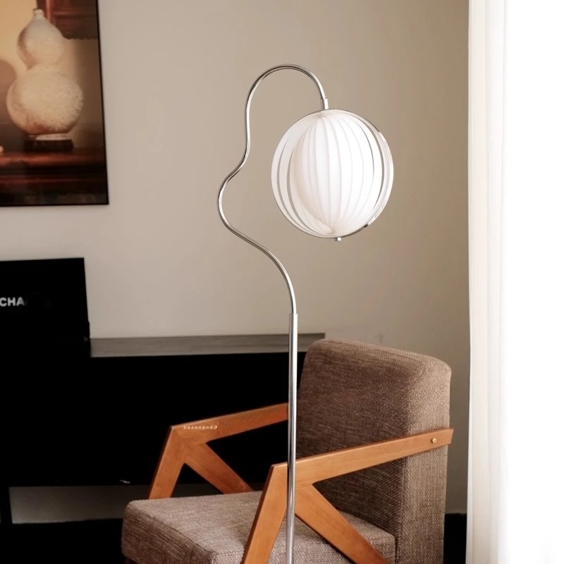 Nordic simple floor lamp living room bedroom study bedside decoration moon lamp