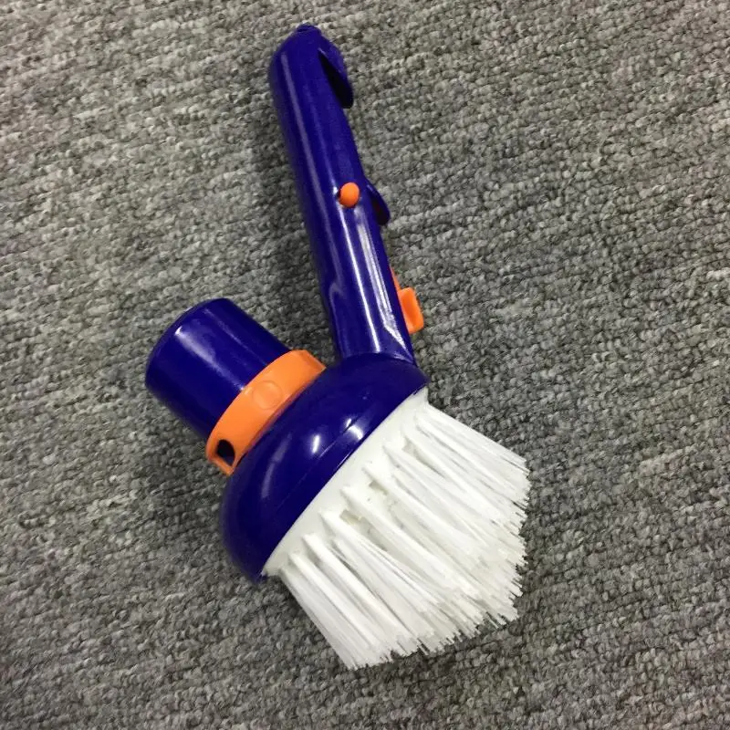 Scratch Free Pool Suction Brush Non-Abrasive Nylon Bristles Safe for Vinyl Liner Pools Floor Bottom Deep Cleaning Use