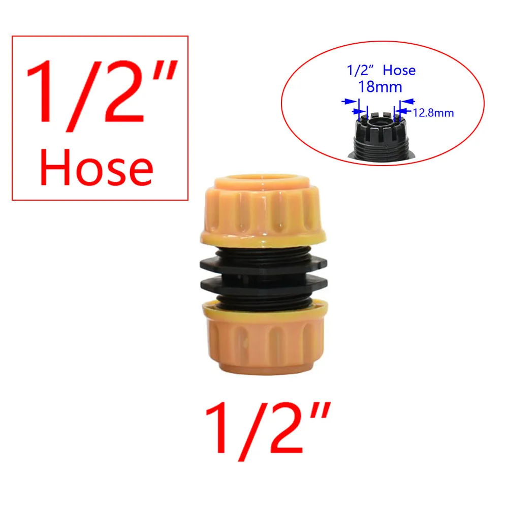 1PC Garden Hose Quick Connector 1/2 3/4 1 Inch Pipe Coupler Stop Water Connector 32/20/16mm Repair Joint Irrigation System