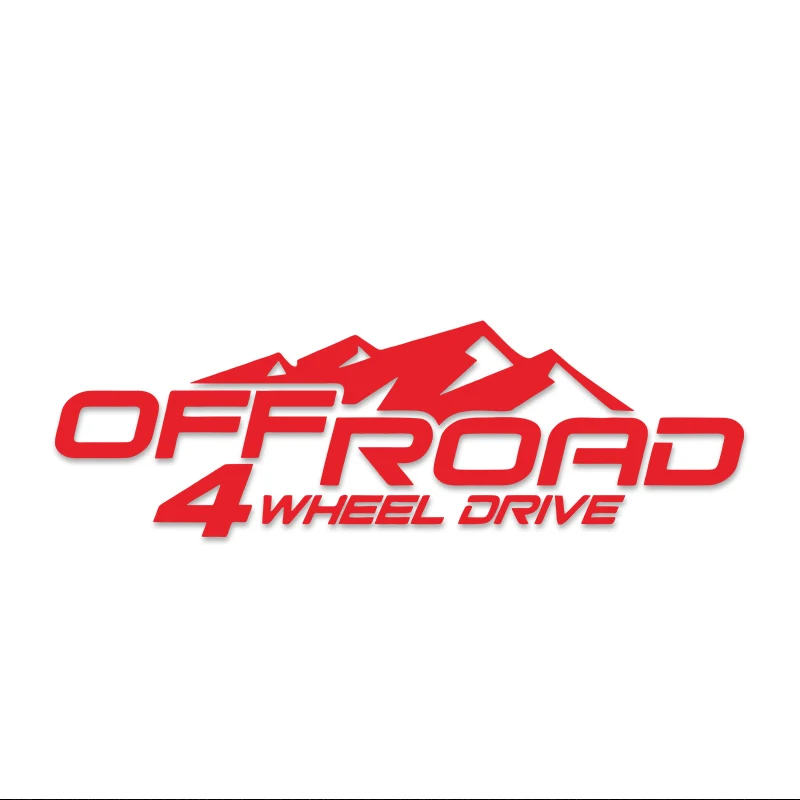 Autocollant de voiture tout-terrain personnalisé 4x4, quatre roues motrices, décoration réfléchissante, autocollant de carrosserie, autocollant étanche de modification