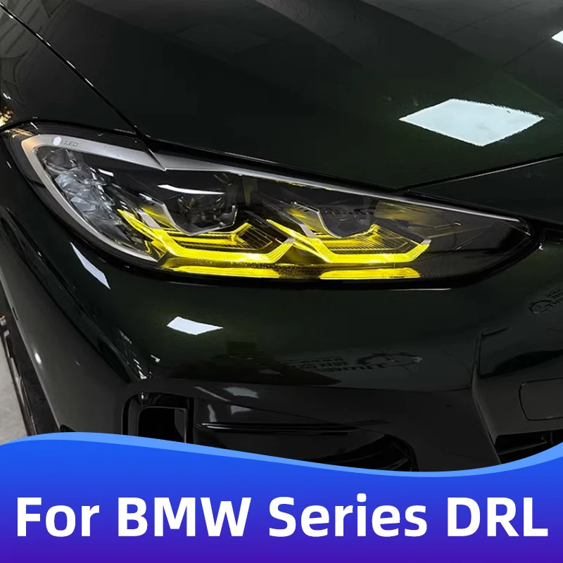 For BMW 1 2 3 4 5 Series GT M2 M4 M8 X3 X5 X6 Retrofit Lemon Yellow Daytime Running Lights G38 F20 F30 Car Accessories DRL