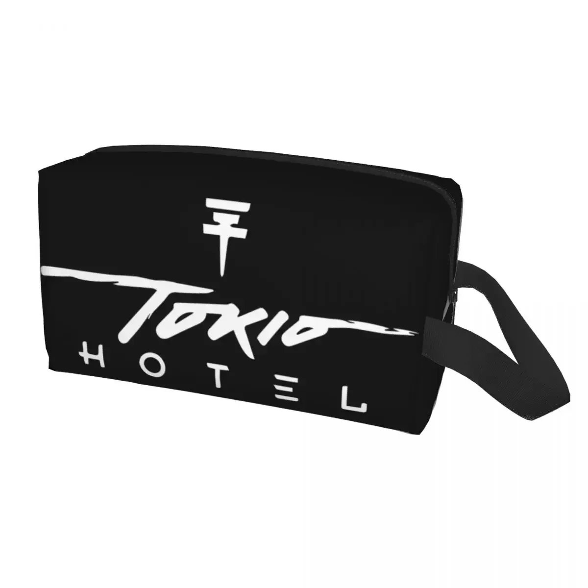 Tokio Hotels Logo Music Rock Band Cosmetic Bag Women Kawaii Large Capacity Makeup Case Beauty Storage Toiletry Bags