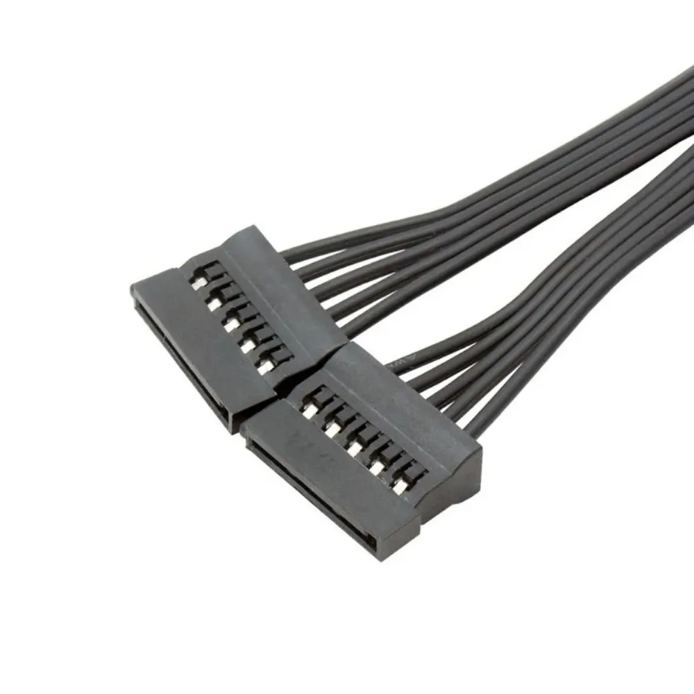 High Quality 22/32cm SATA Power Cable Y-Splitter Design Durable SATA Power Extension Cable 15Pin Male/Female SSD Power Cable