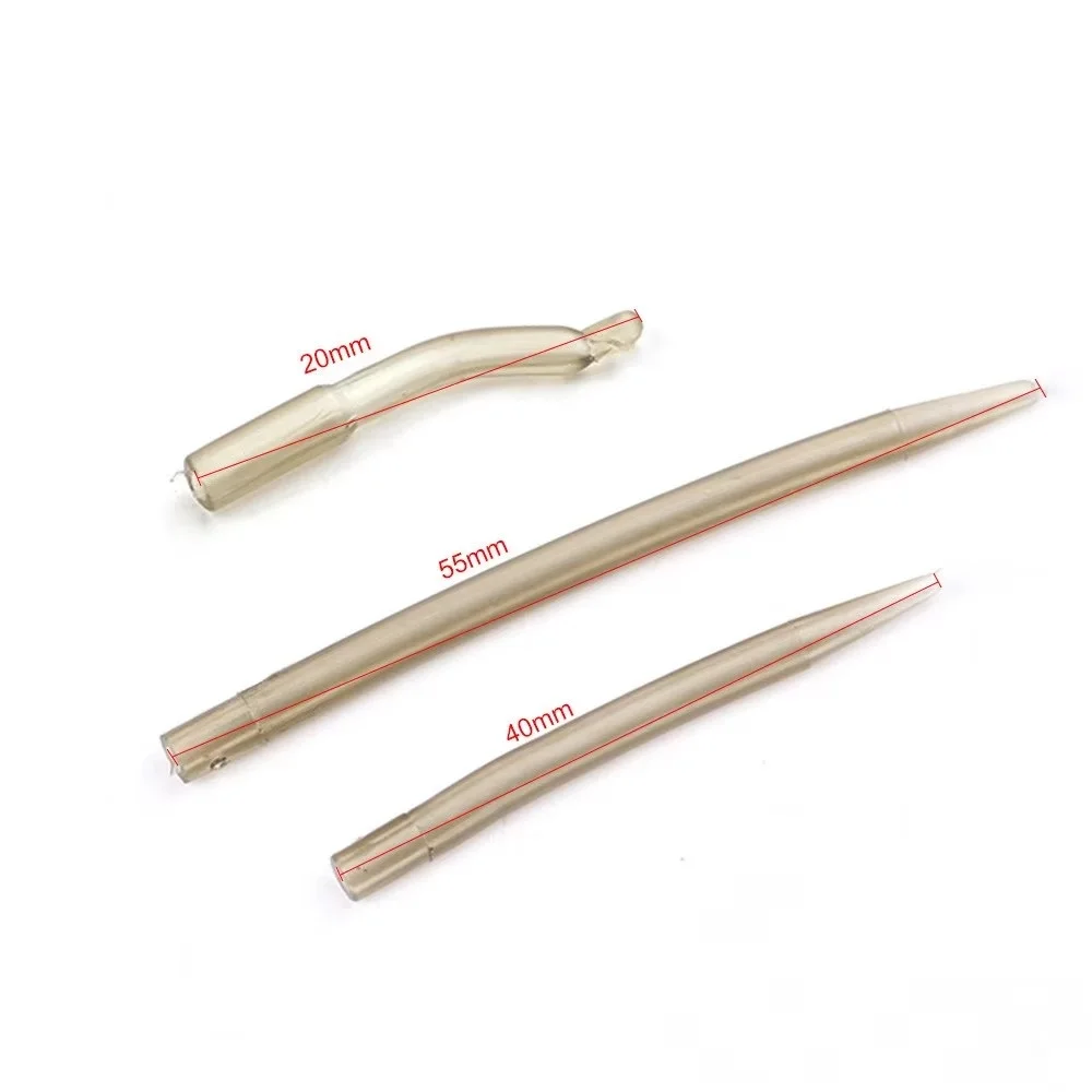 NGB 20PCS Tubi di Gomma da Pesca Componenti per Alimentatore per Carpa Combo Tappi per Esche Cono Maniche in Plastica Impianti di Gomma per Carpa