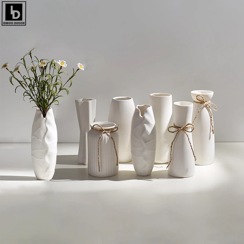 Minimalist Flower Vase Art Floor Vases Hydroponic Plants Pot Living Room Nordic Home Decor Decoration Home Salon Luxe Ornaments