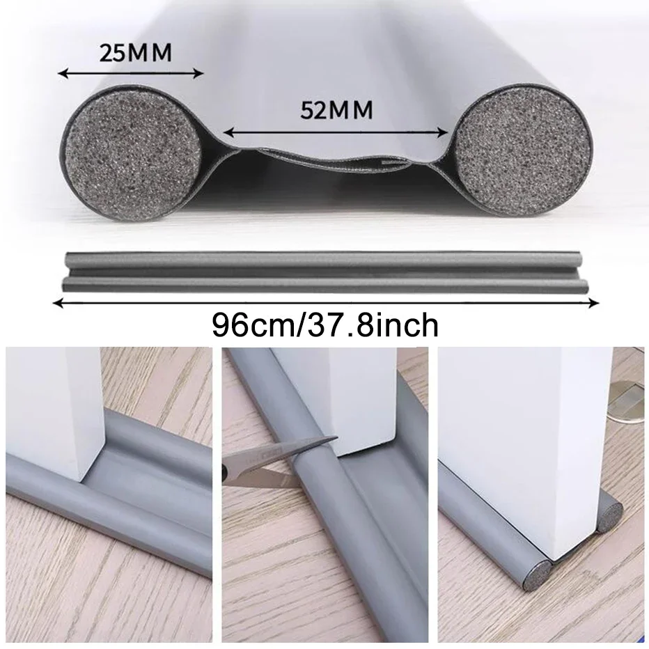 1pc 96cm Door Bottom Door Seam Sealing Strip Under the Door Thickened Sound Insulation Bug Proof Windproof Dust Household Door
