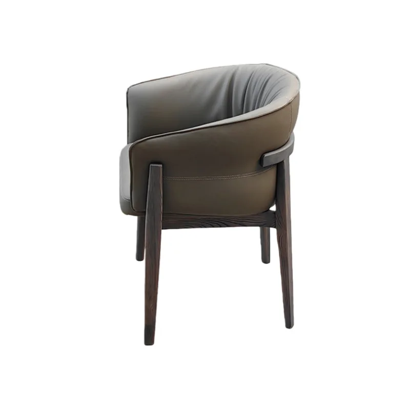 Home Design Dining Chair Hotel Negotiation Chair Modern Dining Table and Chair Simple Nordic Homestay Flower Cloth Leisure