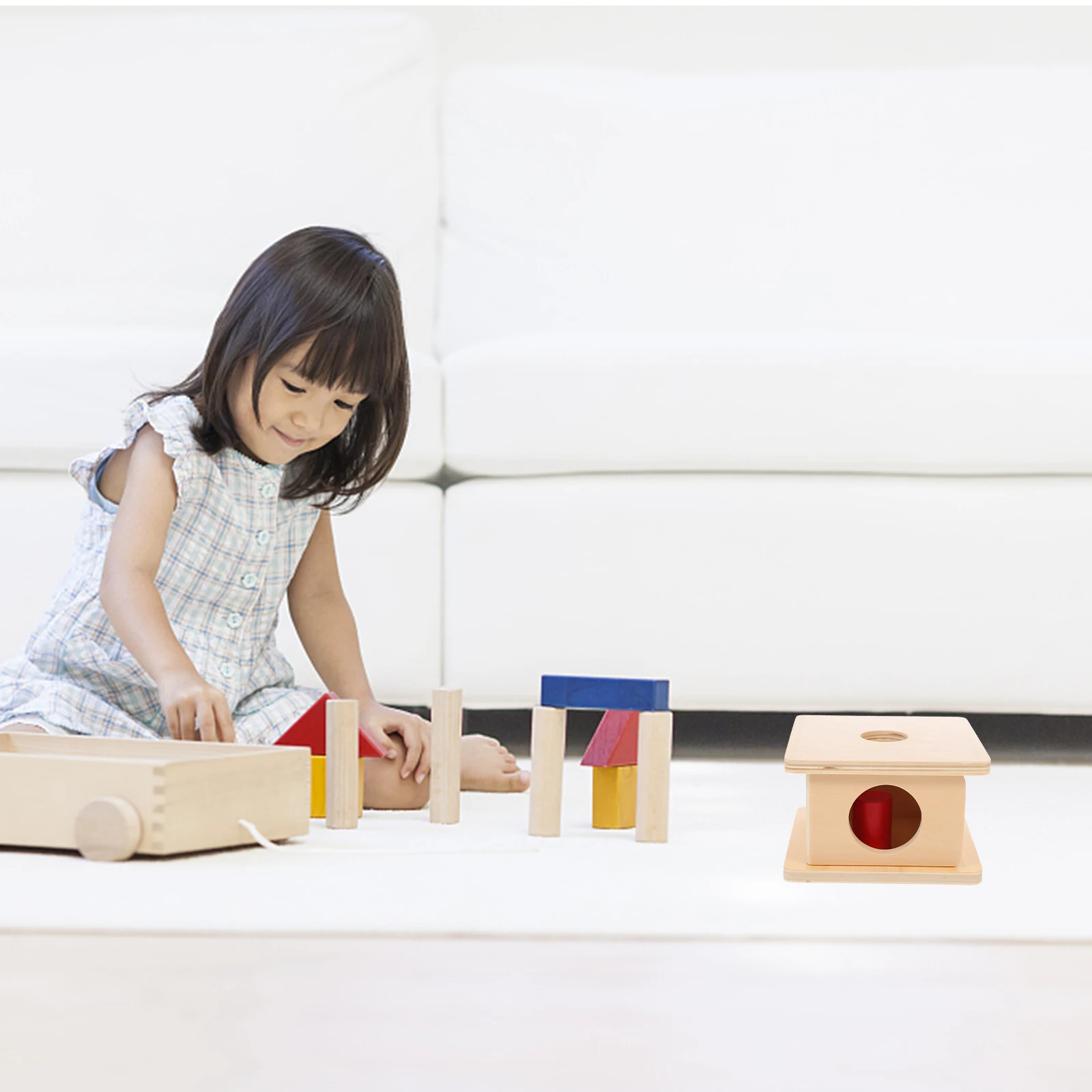 1 Set 1 Set Kinder Geometrische 3D Pädagogische Lustige Form Erkennung Spielzeug Holz Hand-Auge-Koordination Lehrmittel Kognitive