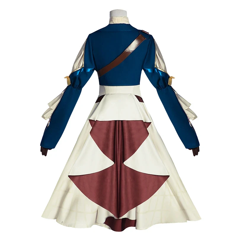 ☎ Disfraz de Cosplay de Violet Evergarden TDA, Peluca, Zapatos, Botas, Joyería, Collar, Vestido para Mujeres y Niñas, Halloween, Carnaval, Fiesta, Juego de Roles ☎