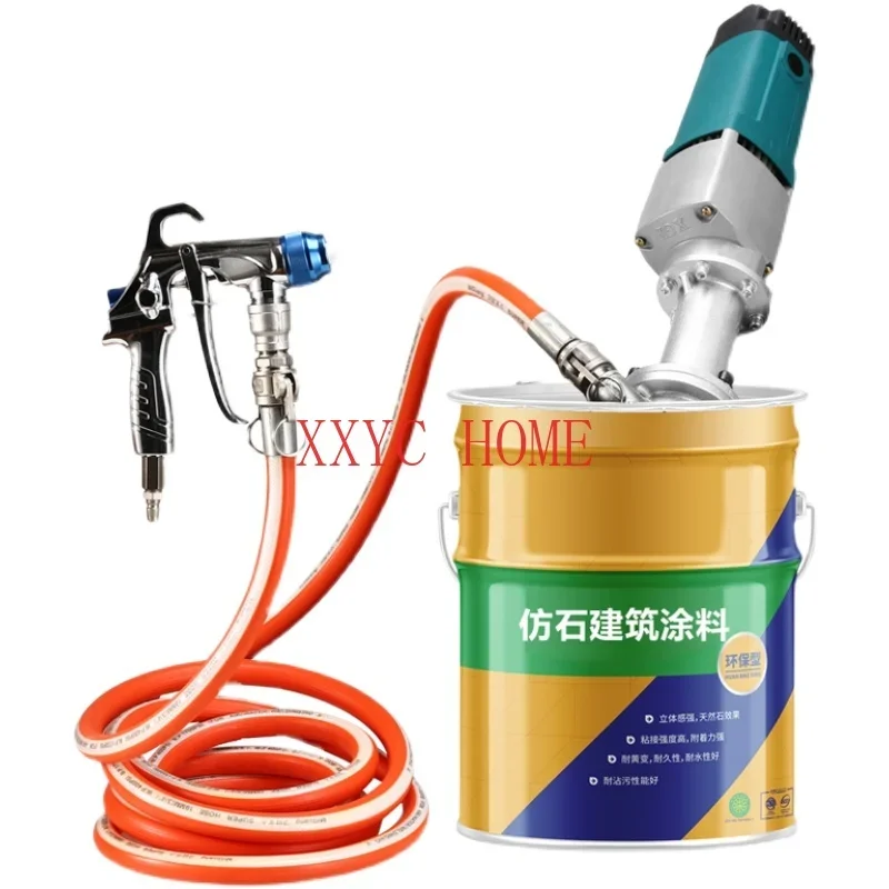 

2.8KW Portable Real Stone Spraying Machine Putty Coating Machine Wall Paint Sprayer Waterproof Fireproof Spraying Machine