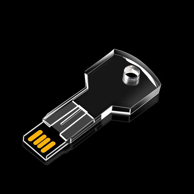 무료 사용자 정의 스튜디오 로고 아크릴 투명 키 컬러 프리미엄 LED 라이트 USB2.0 플래시 드라이브 4GB 8GB 16GB 32GB 64GB 메모리 U 디스크