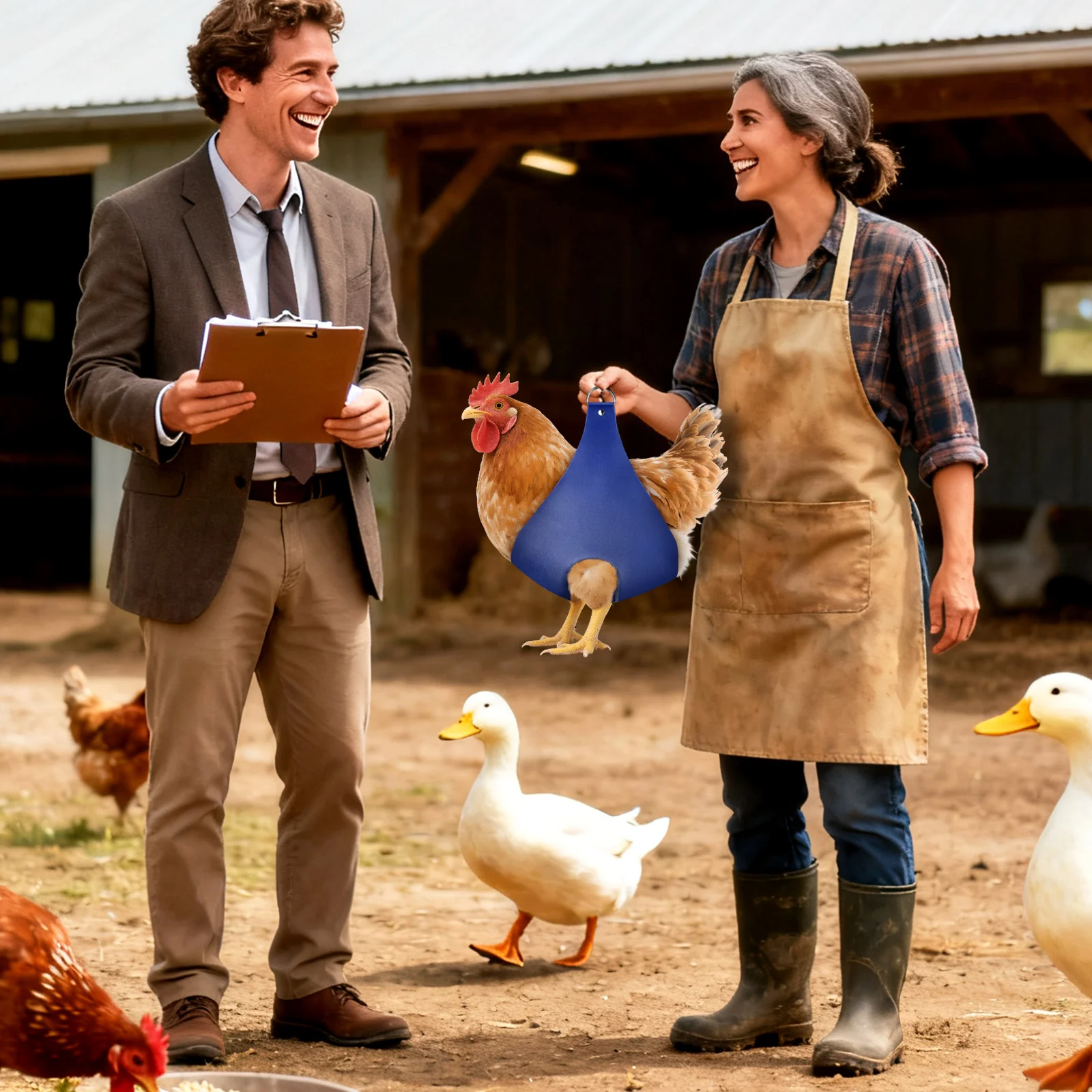 

Pet Weighing Bag For Chickens Ducks Rabbits Cats Lightweight Pu Portable Chicken Carrier Sling Poultry Catching Hand Bag